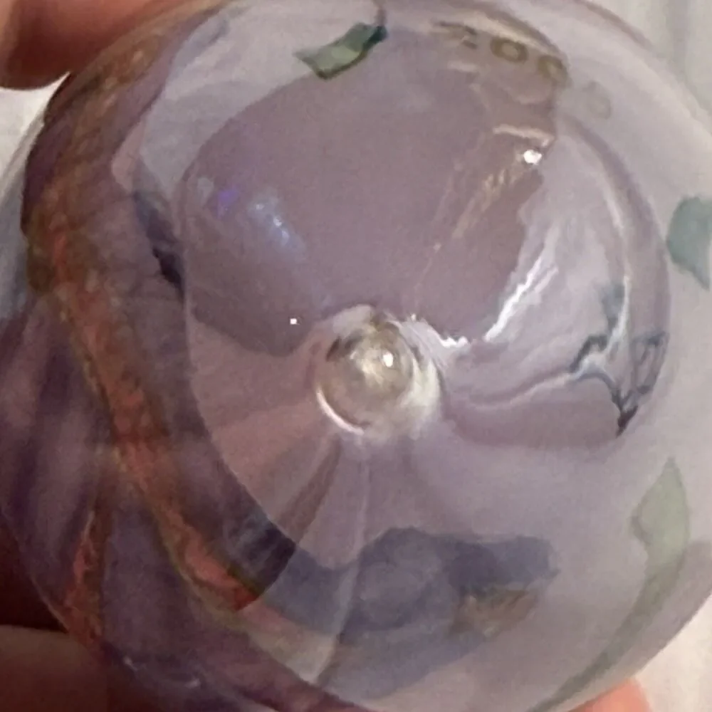 2005 Pier 1 Imports Li Bien Angel Harp Iridescent Christmas Teardrop Ornament 5”